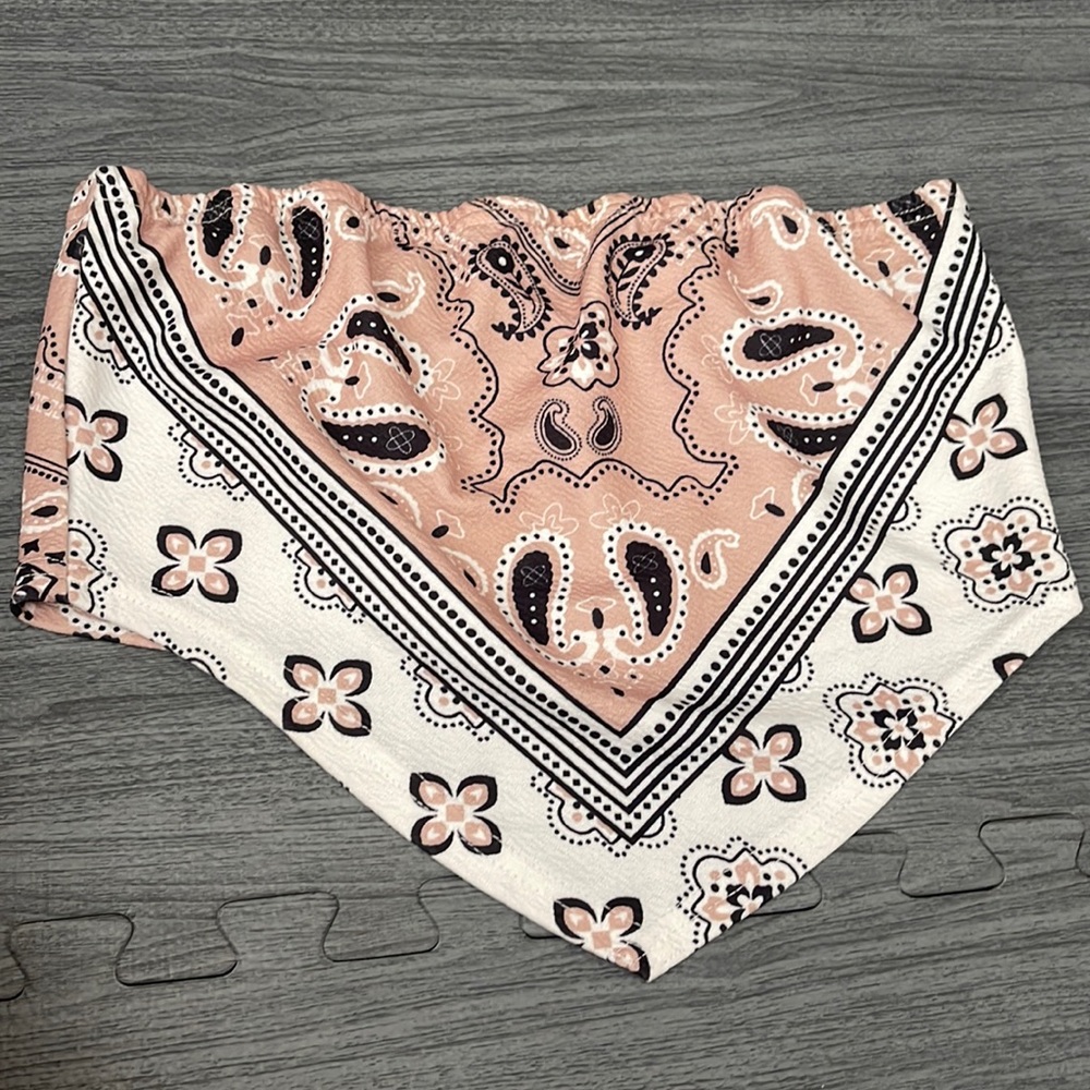Bandana print bandeau